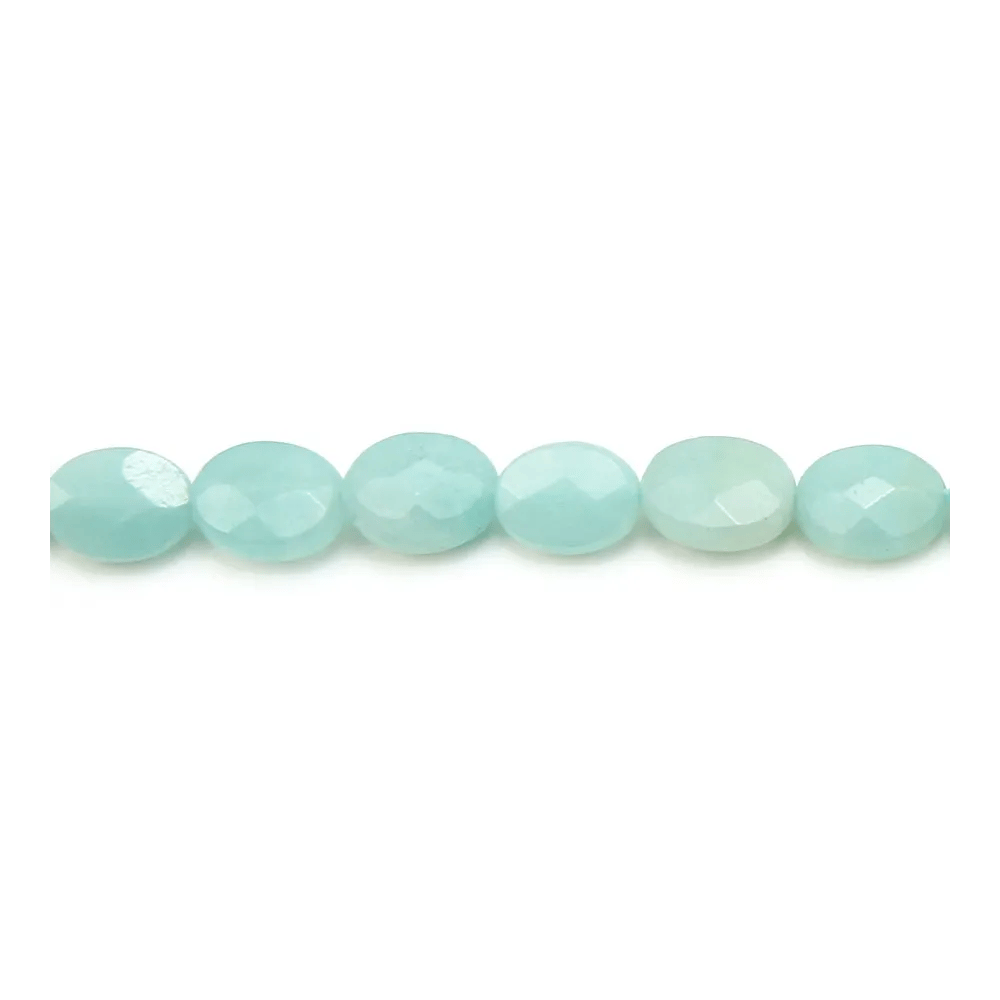 Amazonite ovale facette 6x8mm x 6pcs