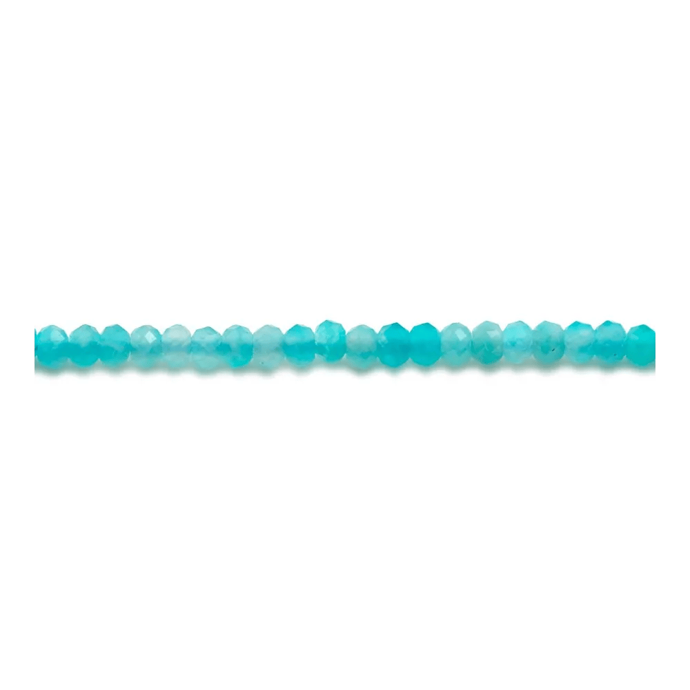Amazonite rondelle facette 2x2.8mm x 39cm