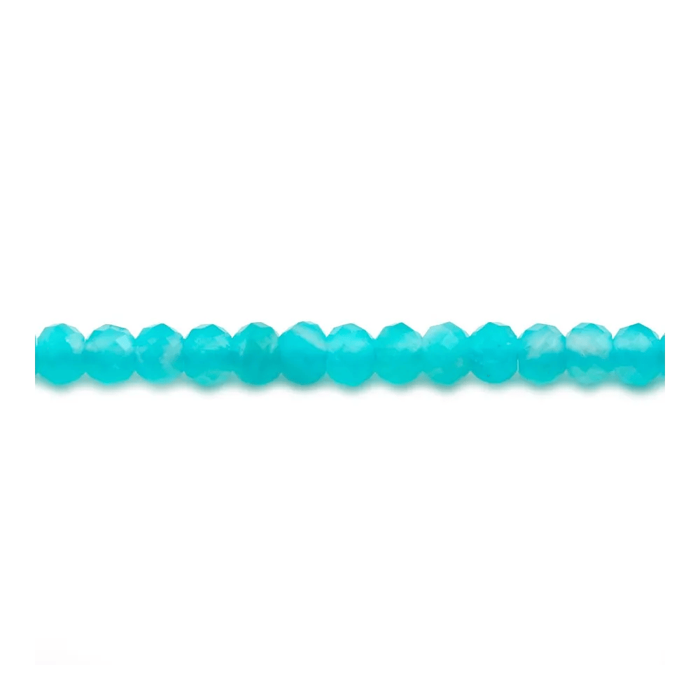 Amazonite rondelle facette 2.7x3.7mm x 39cm