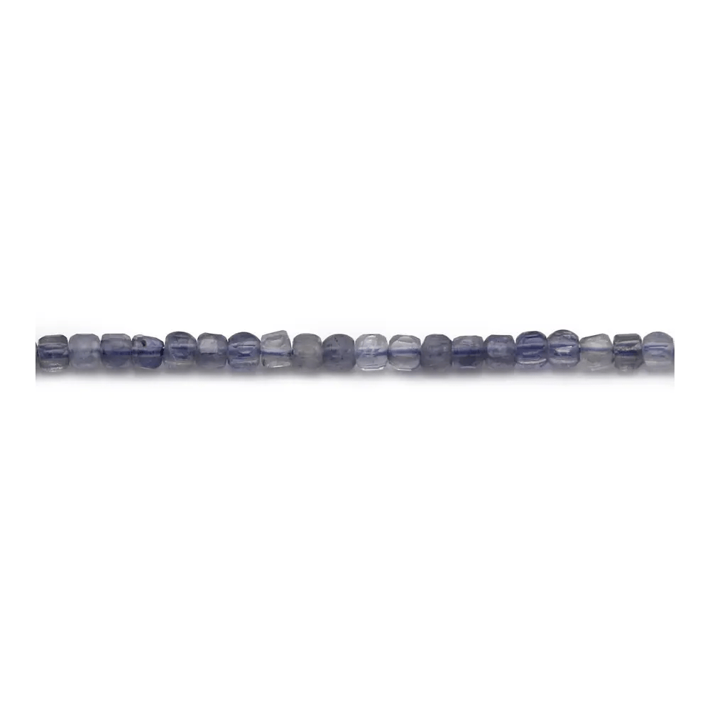 Cordiérite (Iolite) en forme de cube facette 2mm x 40cm