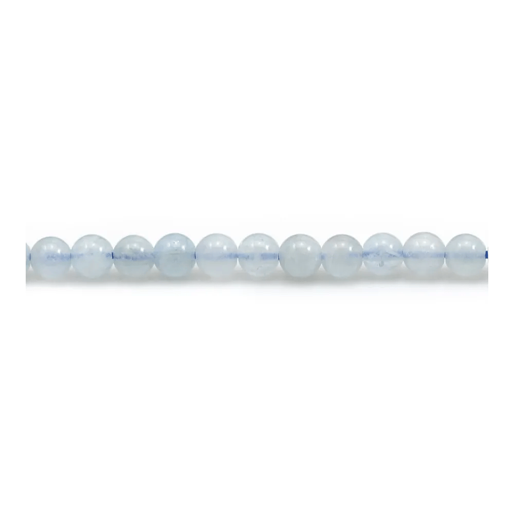 Aigue-Marine Rond 4mm x 10 perles