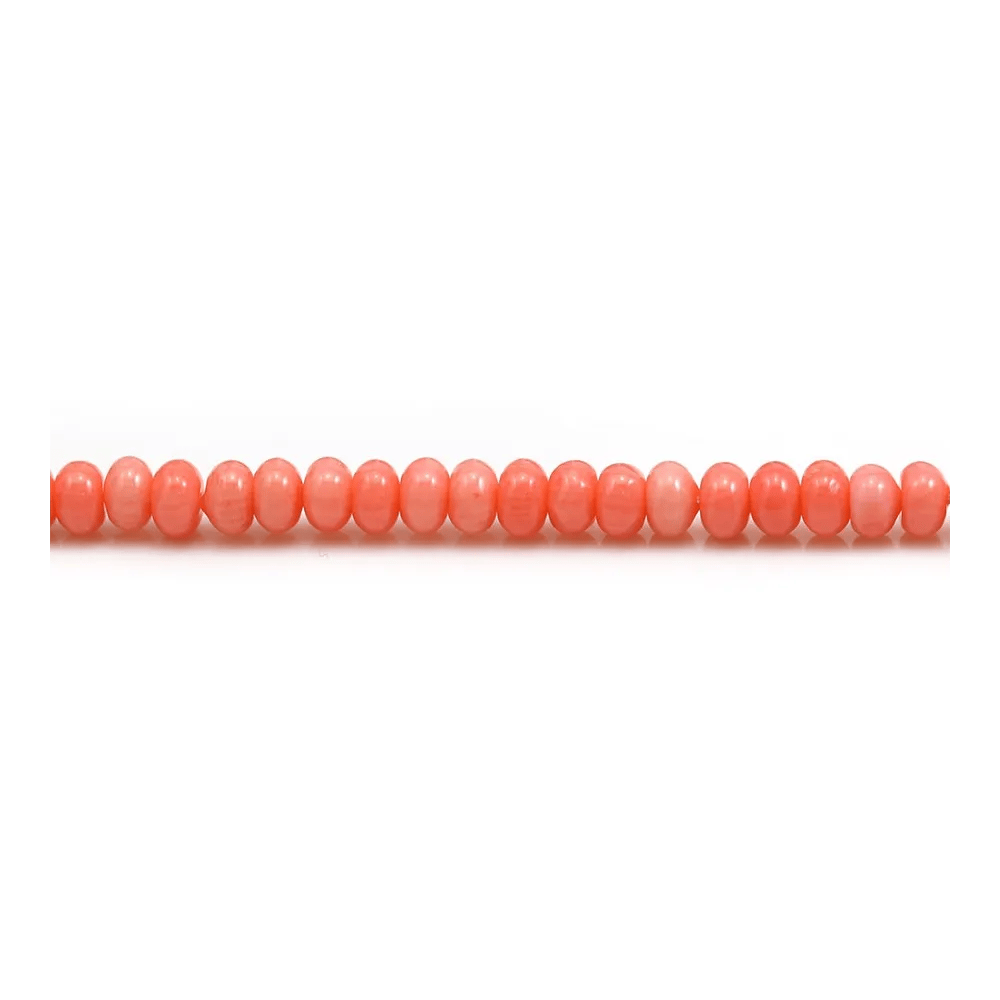 Bamboo mer teinte orange Rondelle