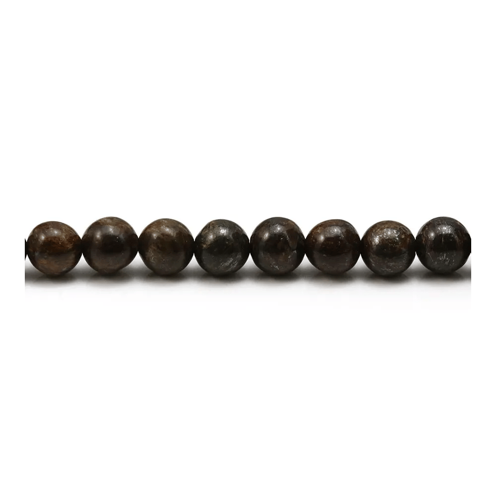 Bronzite de forme ronde, mesurant 6mm x 10pcs