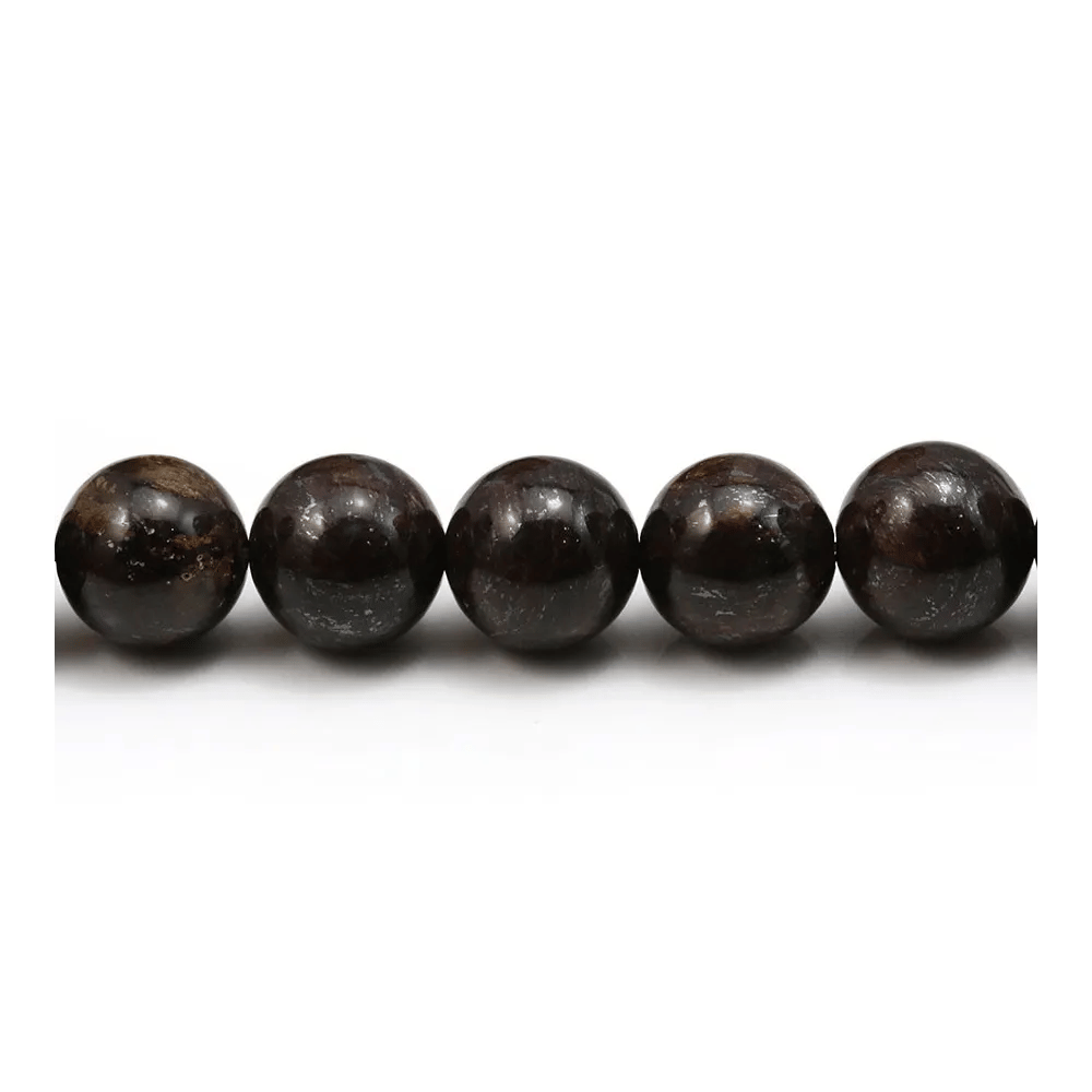 Bronzite de forme ronde, mesurant 10mm x 4pcs