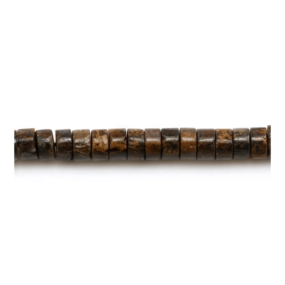 BRONZITE, en forme de rondelle, 2x4mm x 40cm