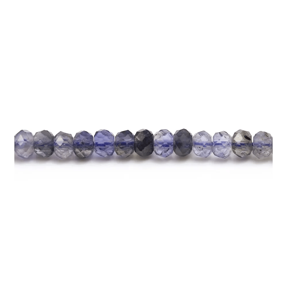 Cordierite (iolite) rondelle facettée  2.5x3mm x 20pcs