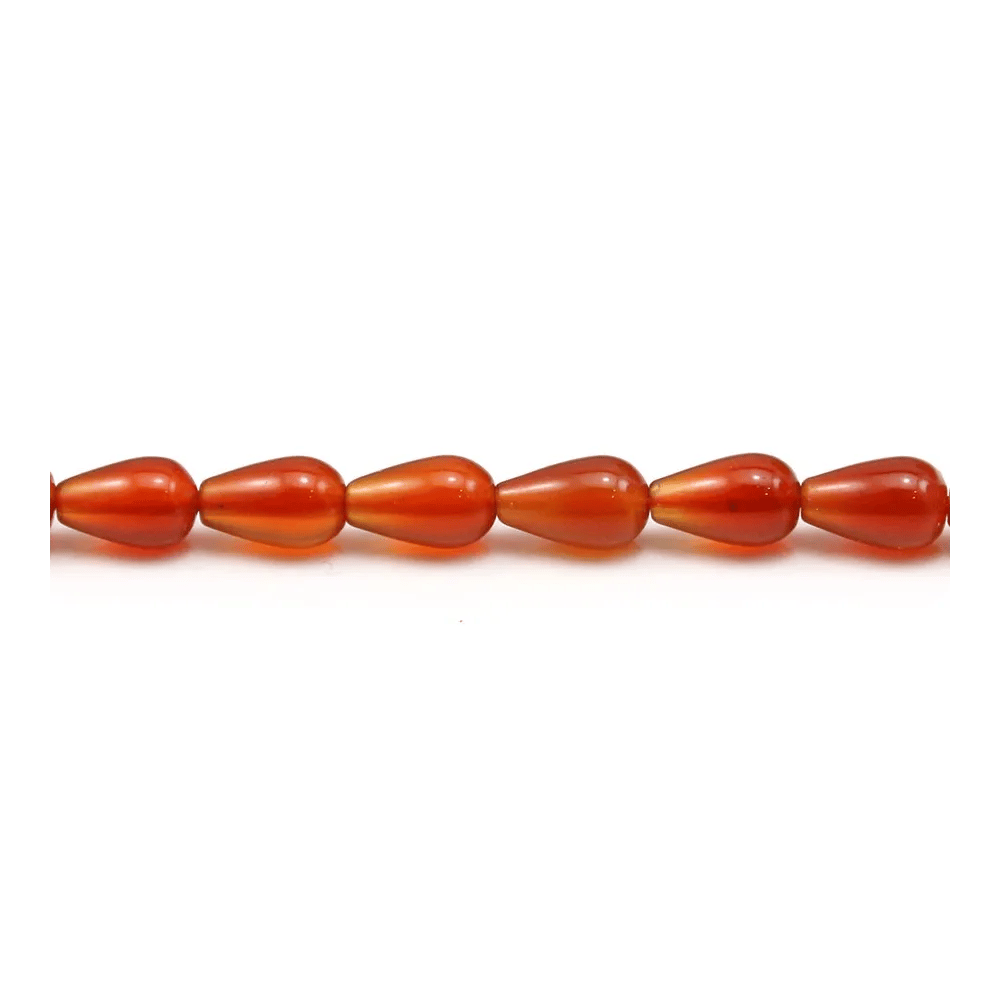 Cornaline goutte 5x8mm x 4 st