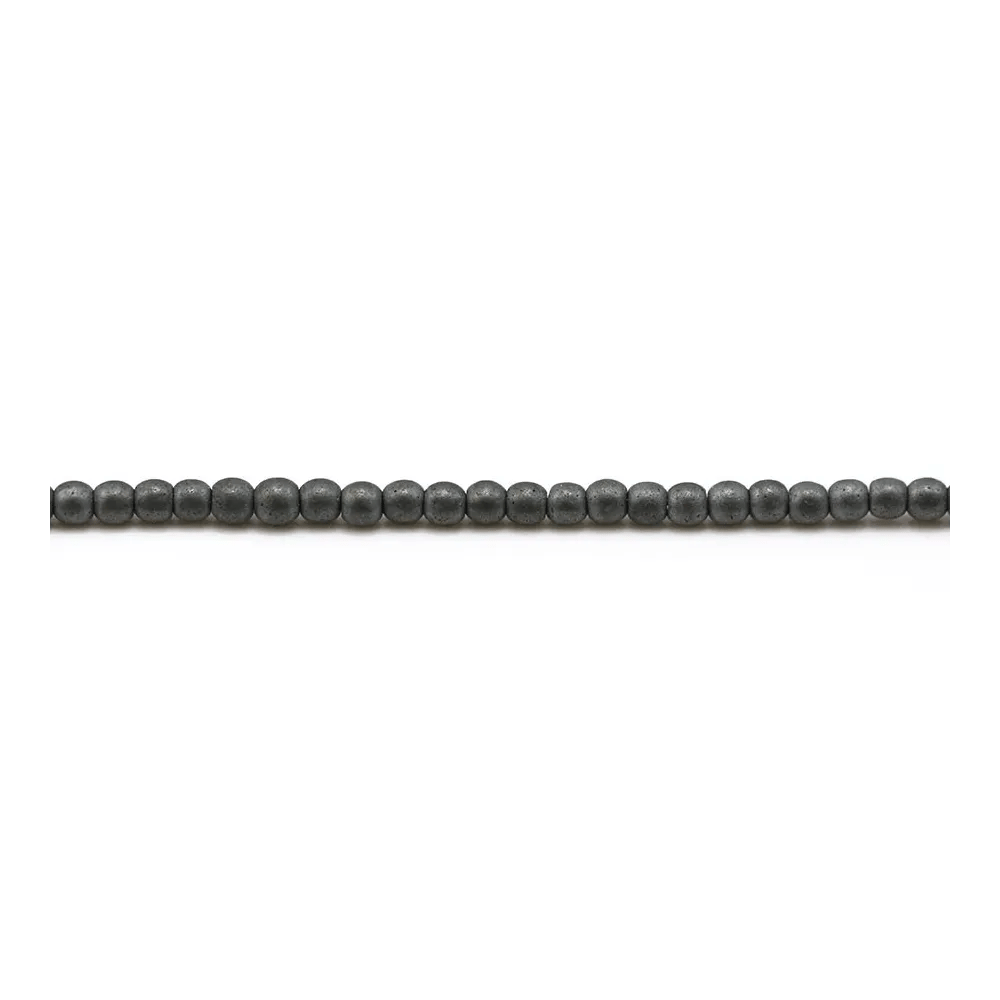 Hématite mate ronde 2mm x 40cm