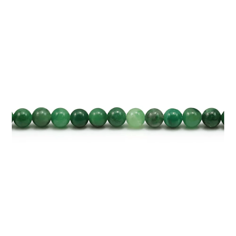 Green round jade 4mm x 20 pcs