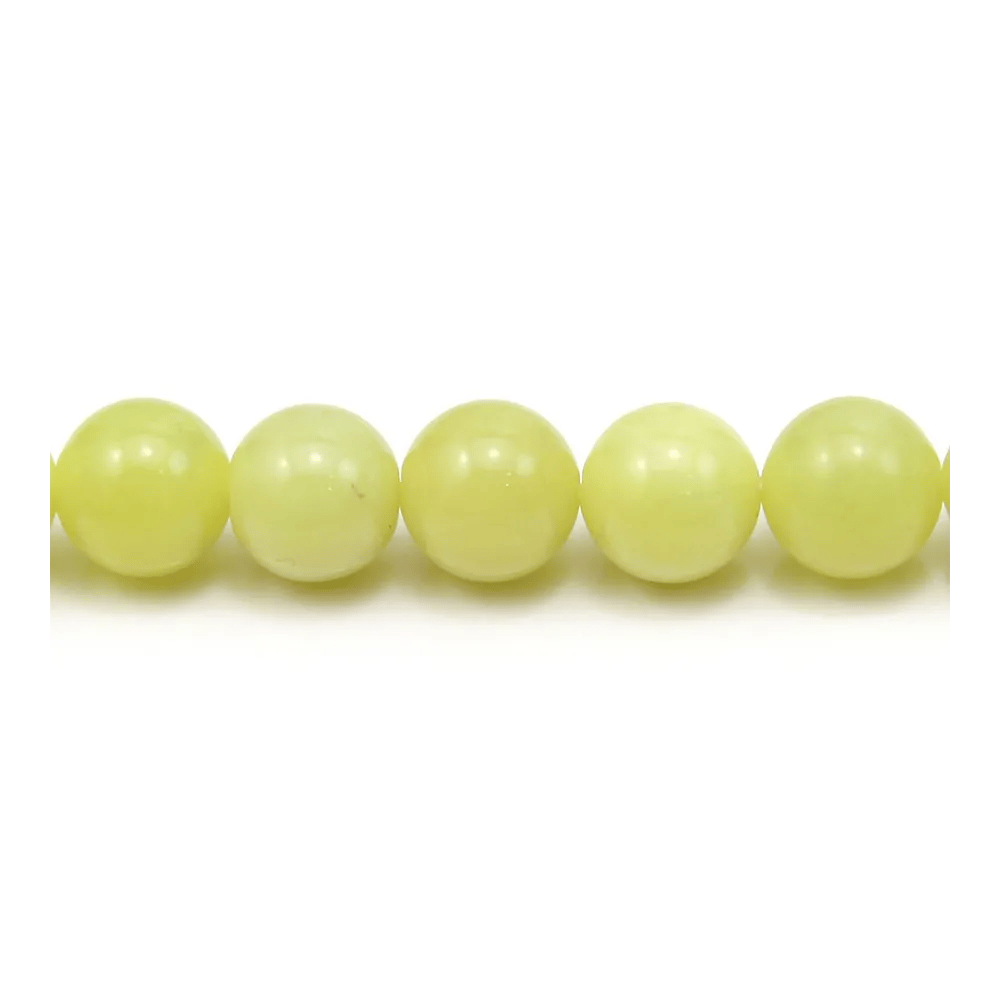 Jade lemon rond 10mm x 6pcs