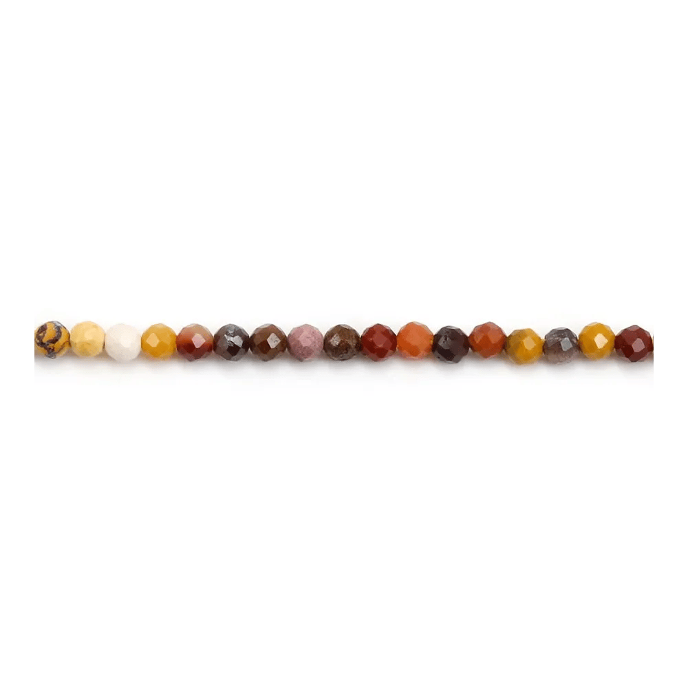 Jaspe mookaite rond facette 2mm x 40cm