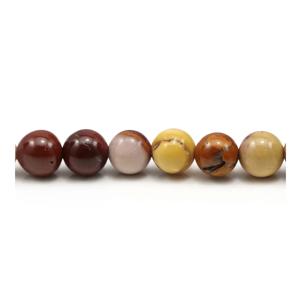 Mookaite jaspe matte round 8mm x 40cm 