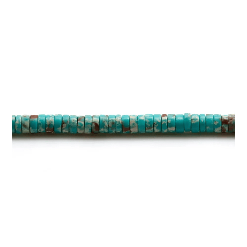 Marbre teinté, en forme de rondelle, 2x4.5mm x 39cm
