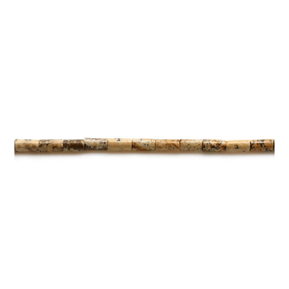 Jaspe paysage, en forme tube, 2.5x5mm x 40cm