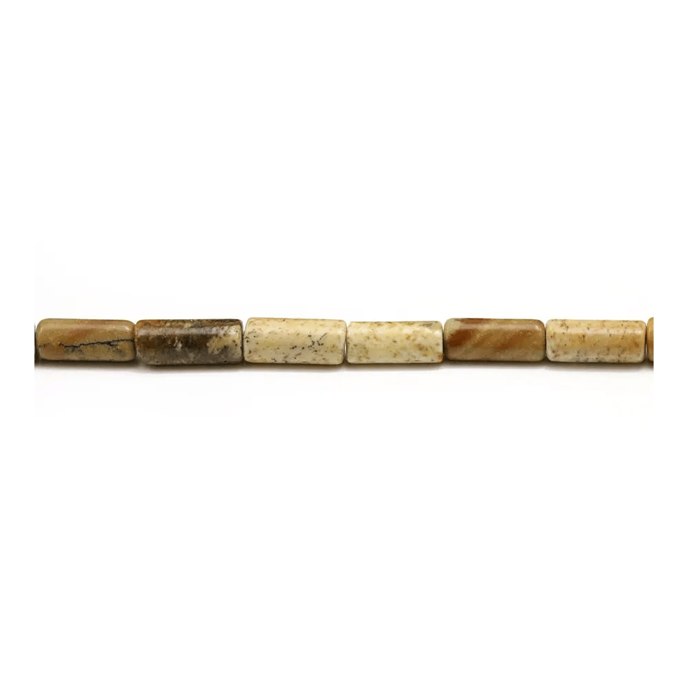 Jaspe paysage tube 4x8mm x 10pcs