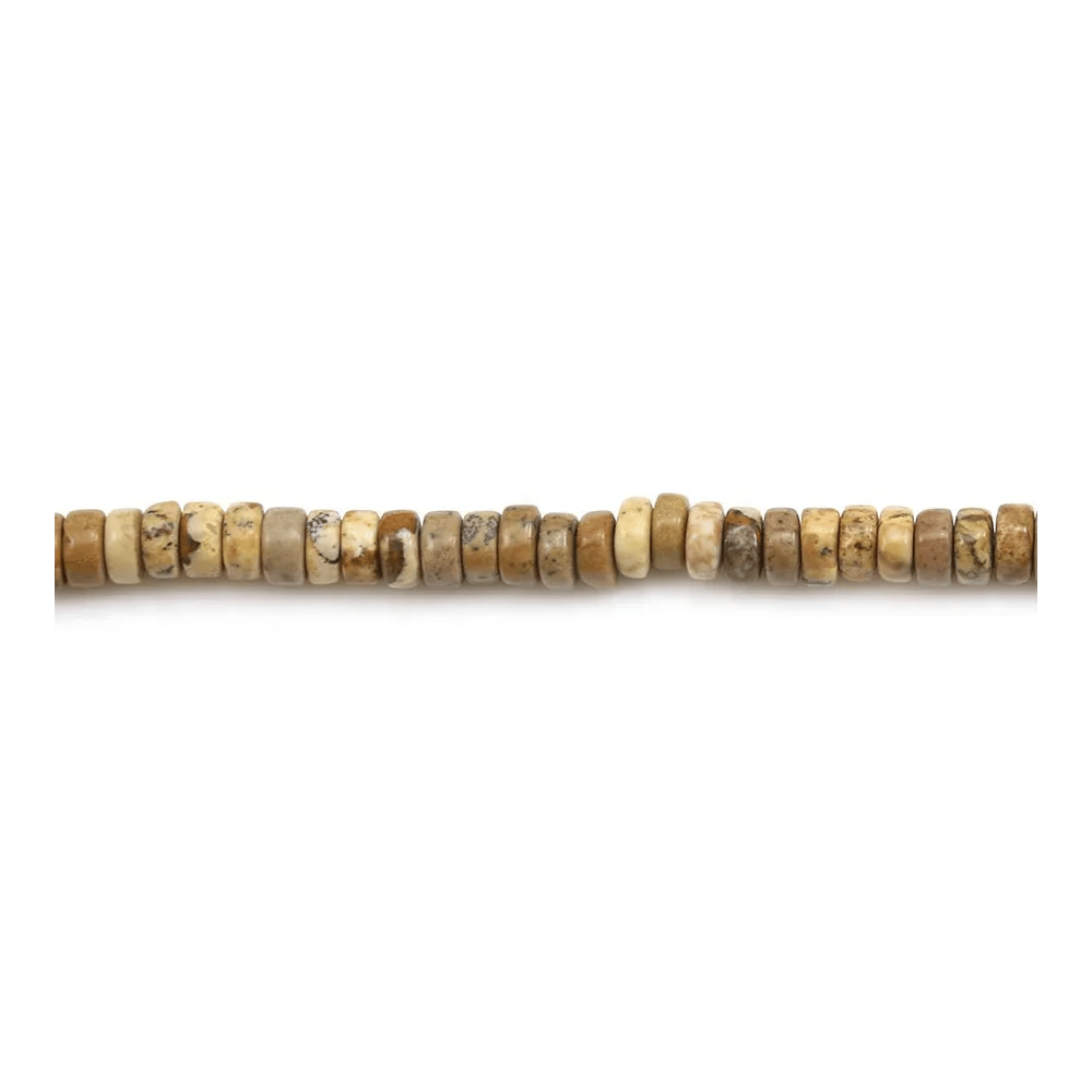 Jaspe paysage rondelle 2x4mm x 40cm
