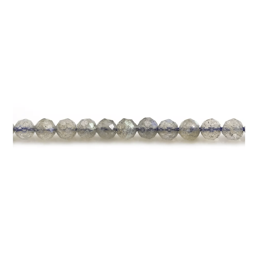 Labradorite Ronde Facette 4mm x 10pcs
