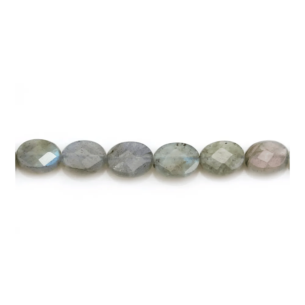 Labradorite oval facette 6x8mm x 40cm