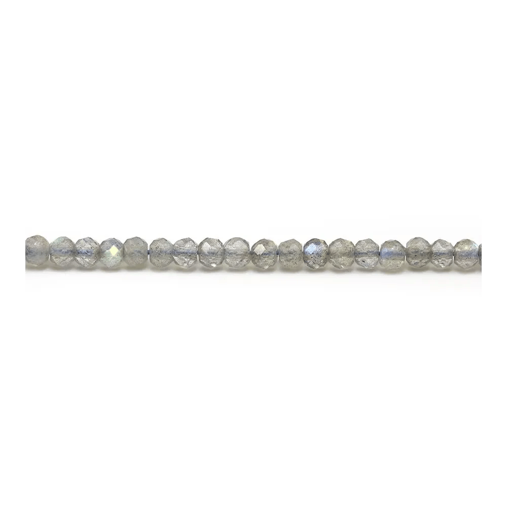 labradorite Rondelle facette 3x4mm x 40cm