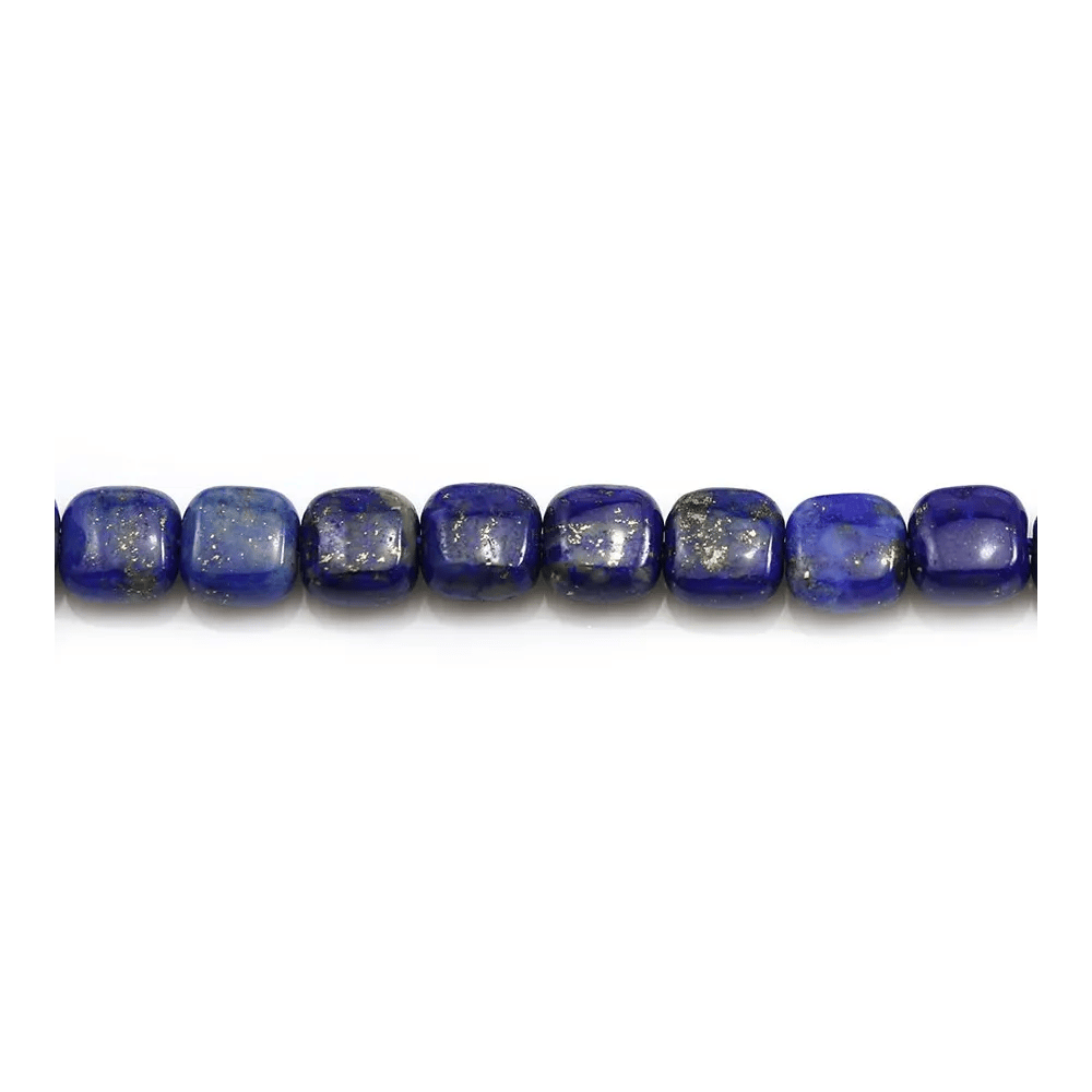 Lapis lazuli bleu, de forme carré, 6mm x 4pcs