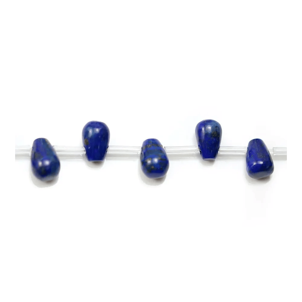 Lapis lazuli, en forme de goutte, 6 * 9mm x 2pcs