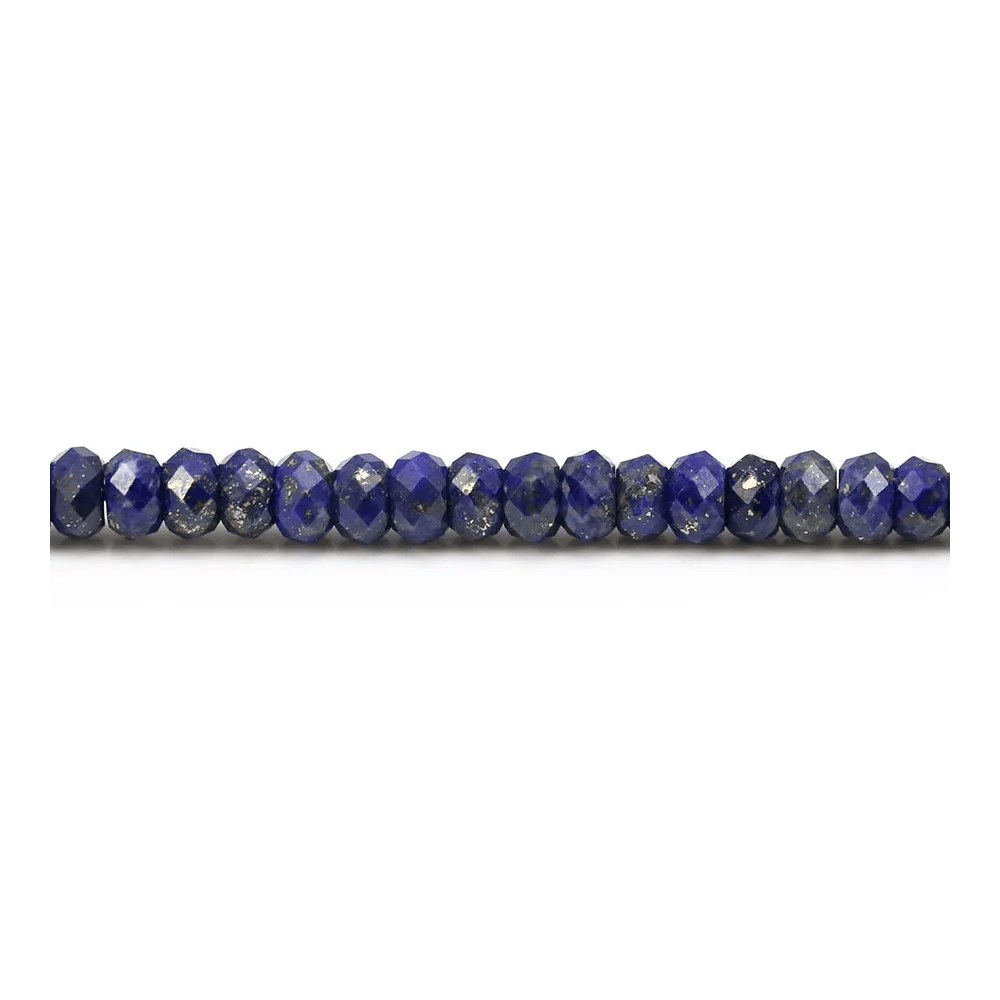 Lapis lazuli rondelle facette 3.5x4.5mm x 40cm