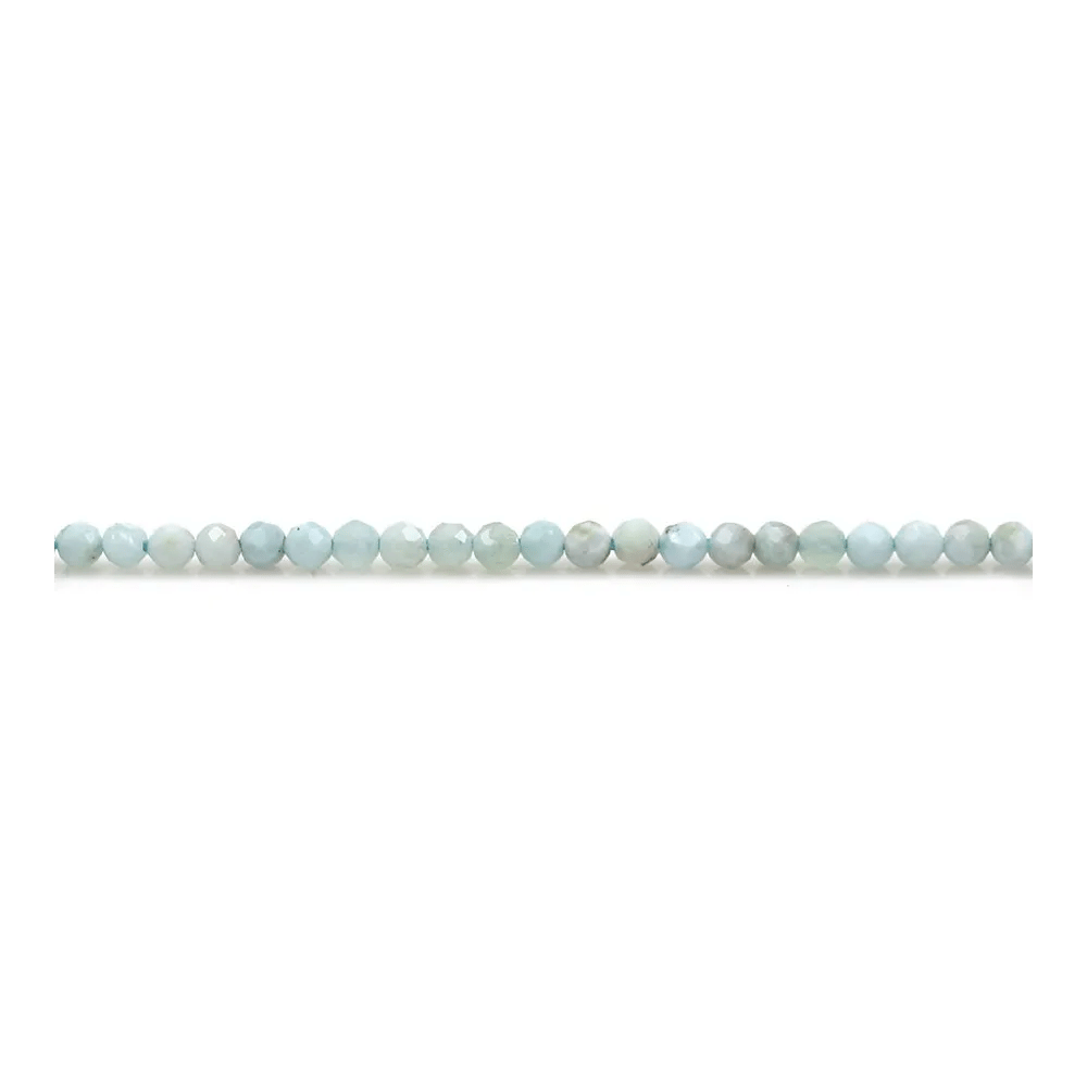 Larimar rond facette 2mm x 40cm