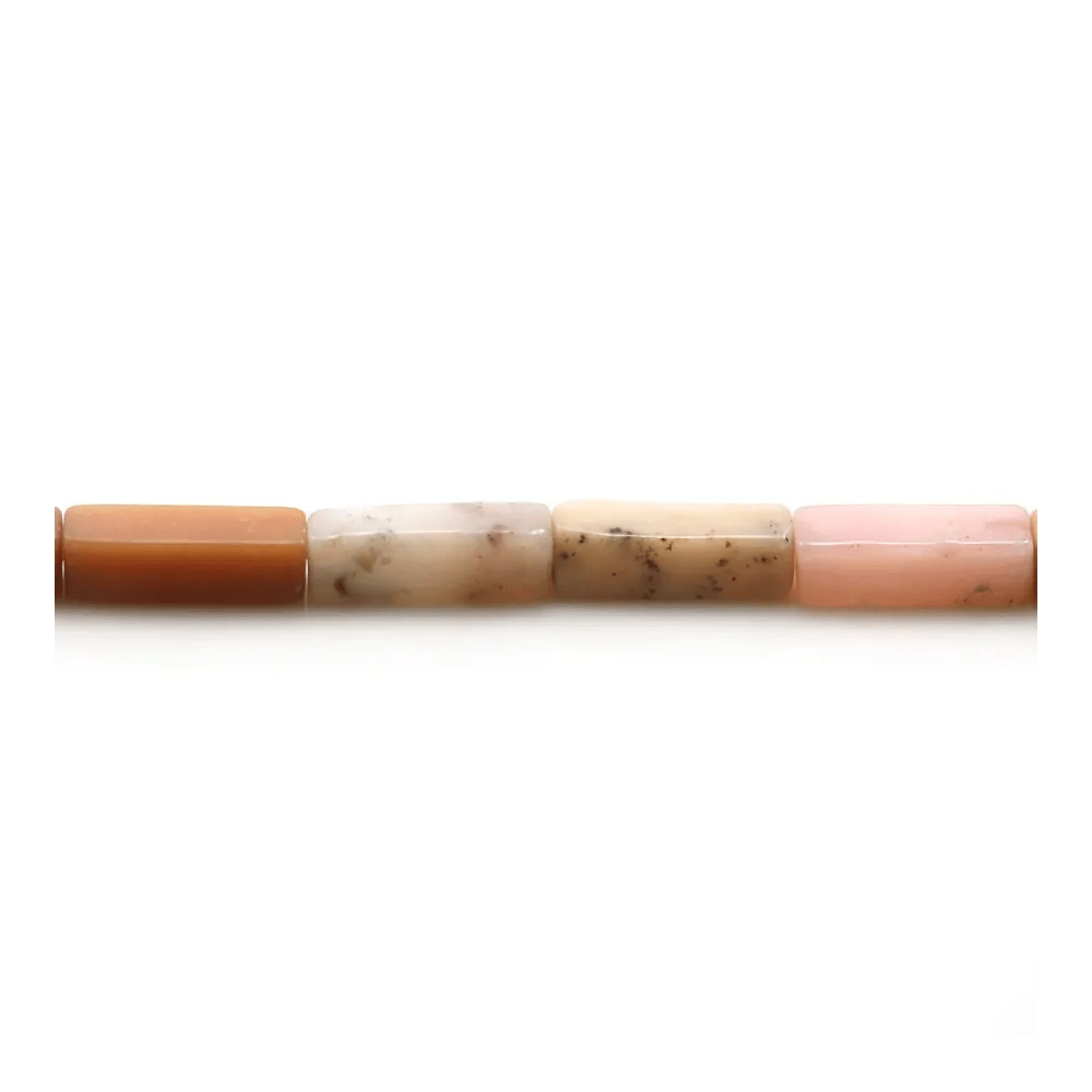 Opale rose, en forme de rectangle, 4x13mm x 40cm