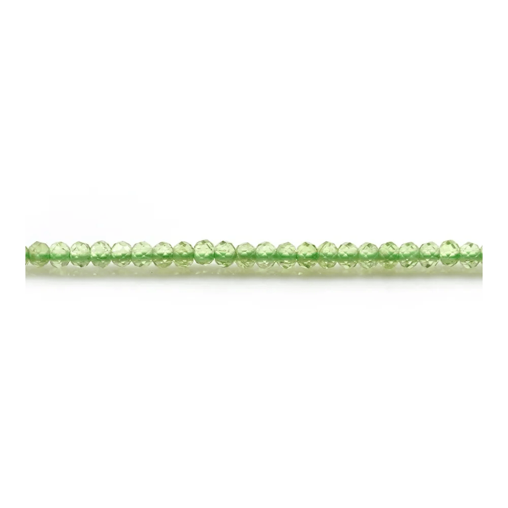 Péridot rondelle facette 1.9x2mm x 30pcs