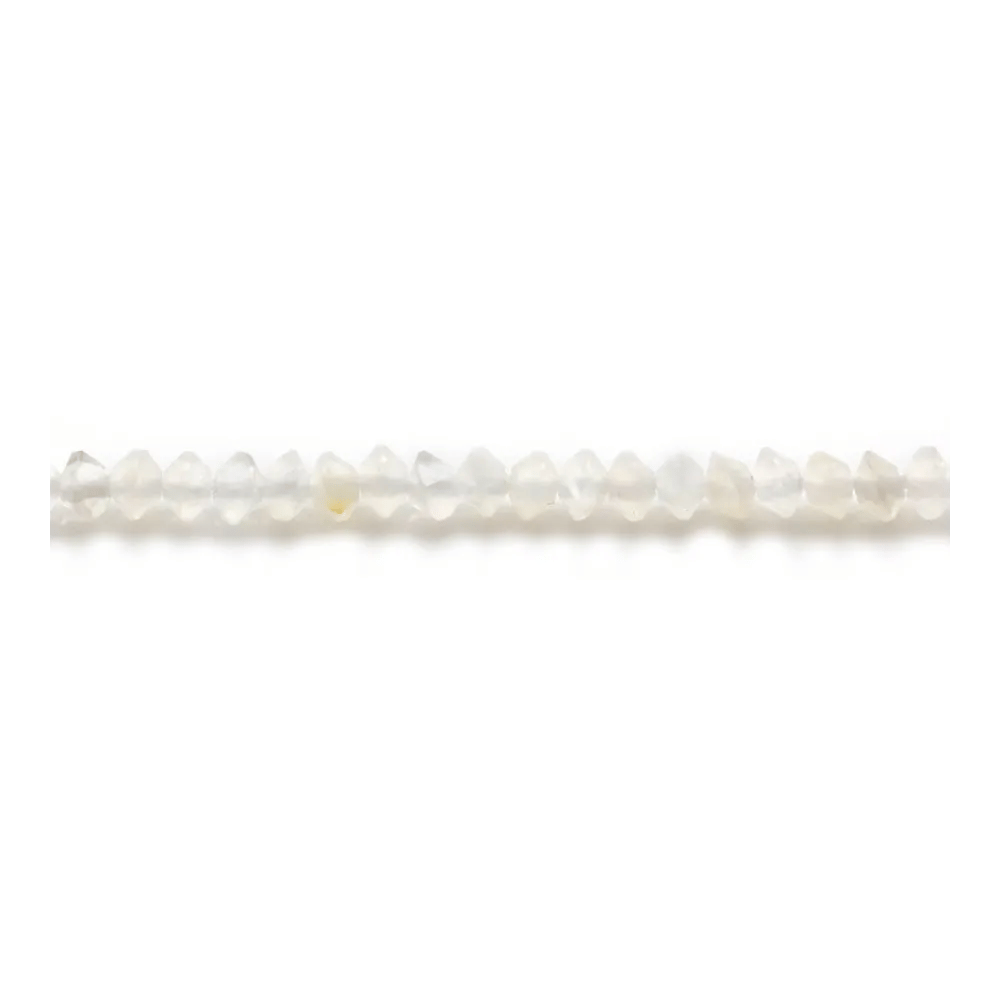 Pierre de lune grise rondelle boulier 2x3mm x 40cm