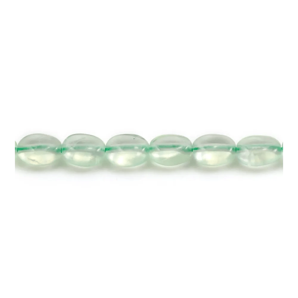 Prehnite de forme ovale 6x8mm x 40cm