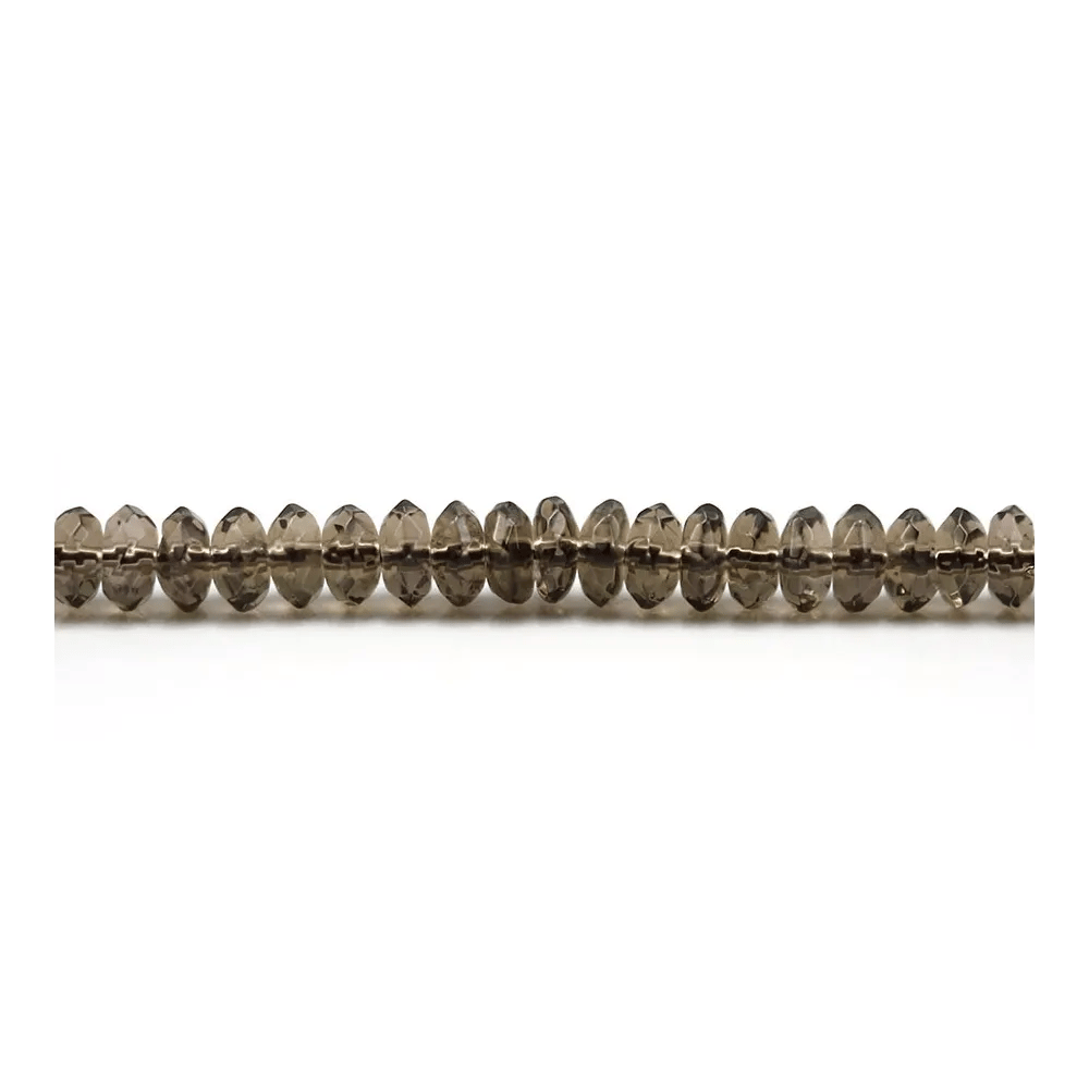 Quartz Fumé Rondelle Facette 3x5mm x 40 cm 