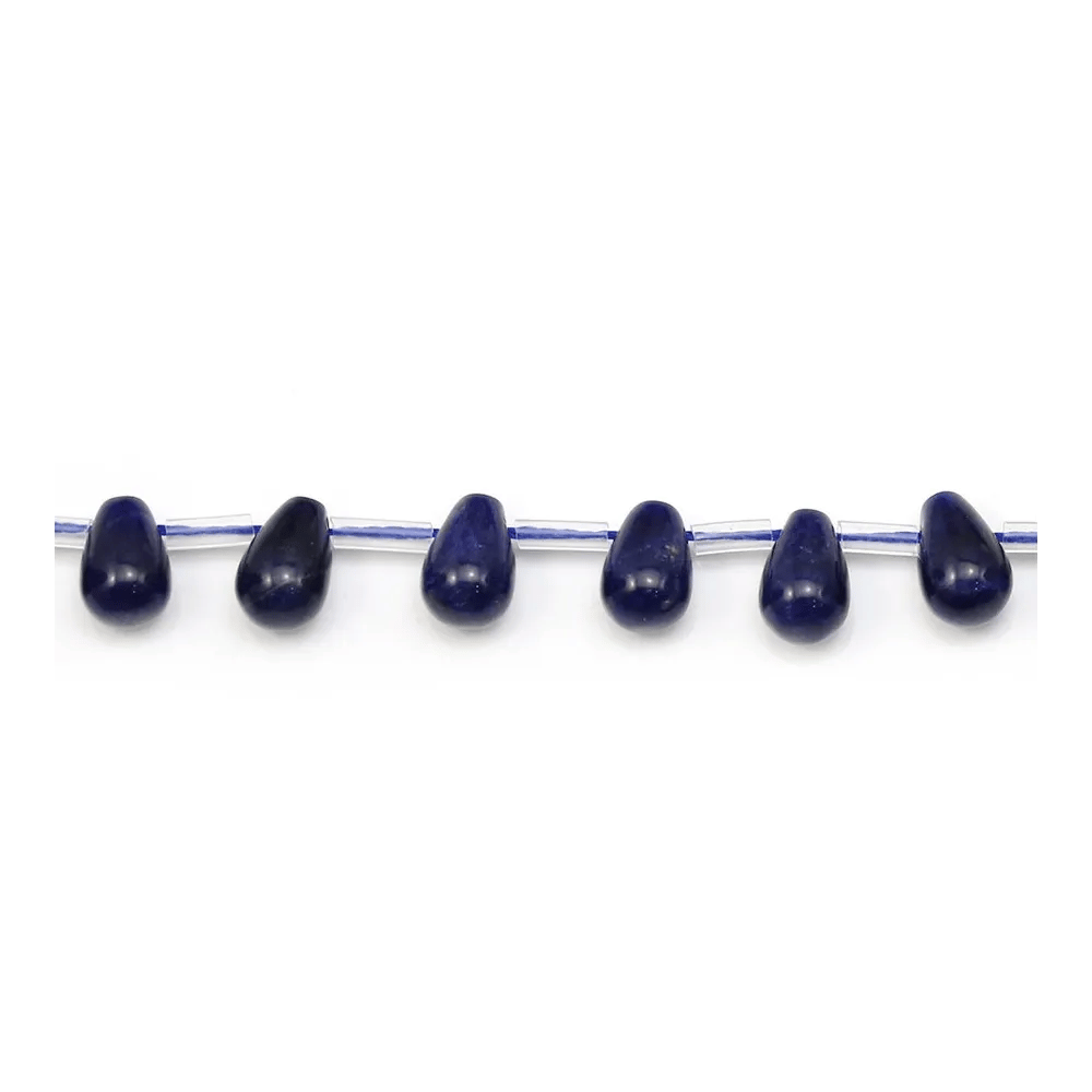 Sodalite en forme de goutte, mesurant 6x9mm x 4pcs