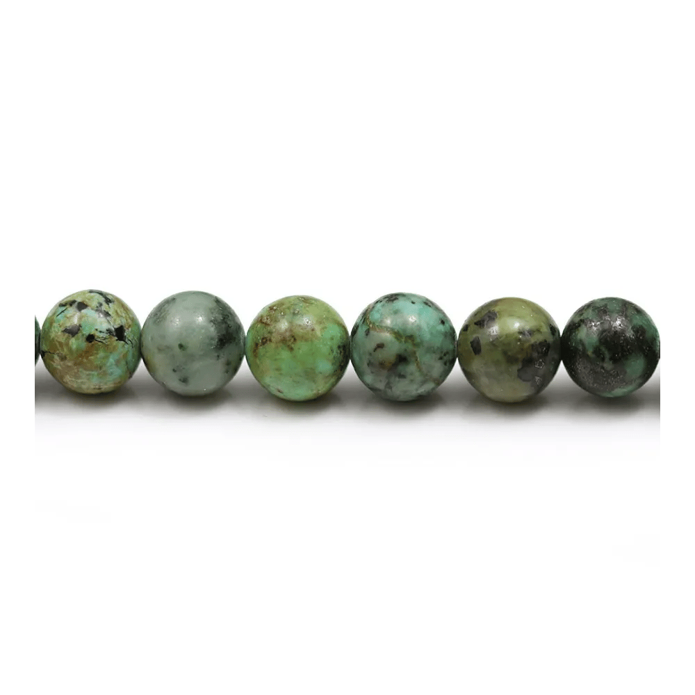 Turquoise africaine ronde  8-8.5mm x 38cm