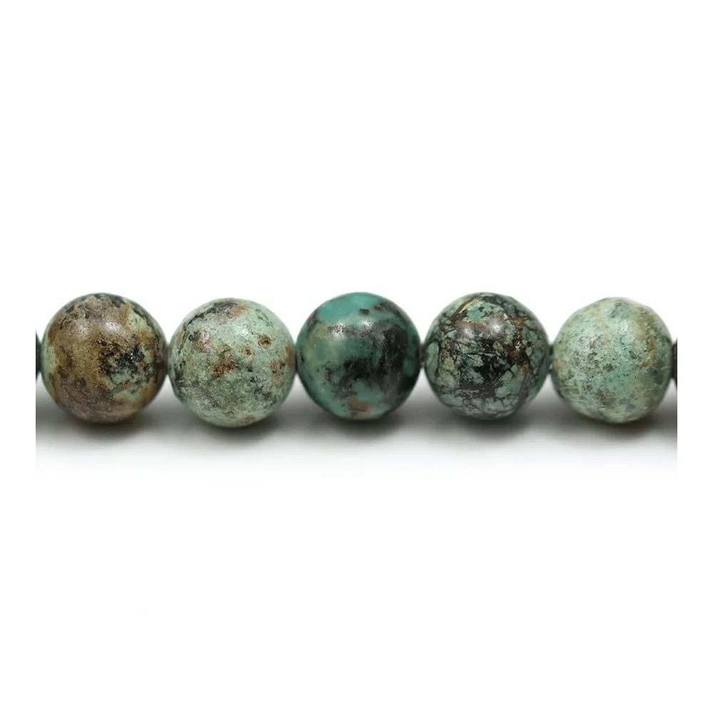 Turquoise africaine ronde 10mm x 40cm