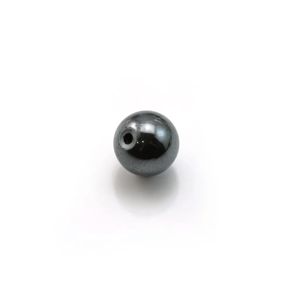 Hématite semi-percé 4mm x 2pcs
