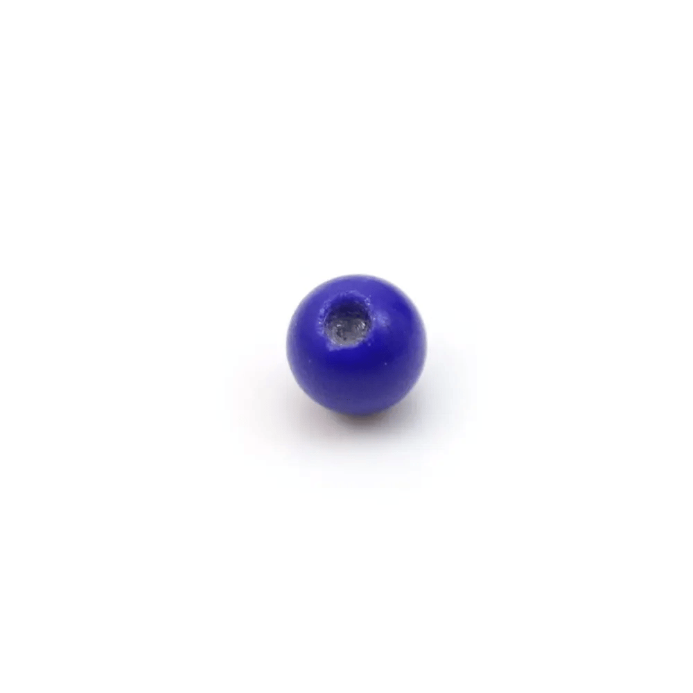 Lapis-Lazuli, semi-percé d'un côté, rond 2mm x 40pcs