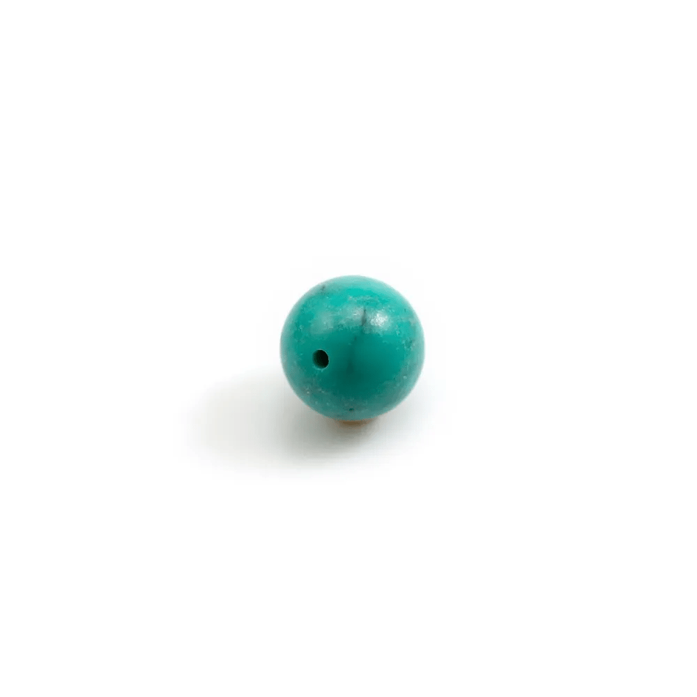 Turquoise semi-percé rond 8mm x 1pc 