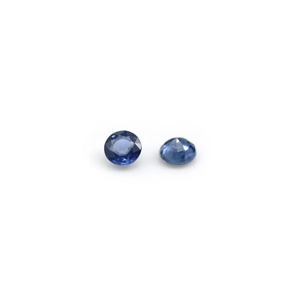 Saphir de couleur bleu, à sertir, taillé en brillant x 1pc