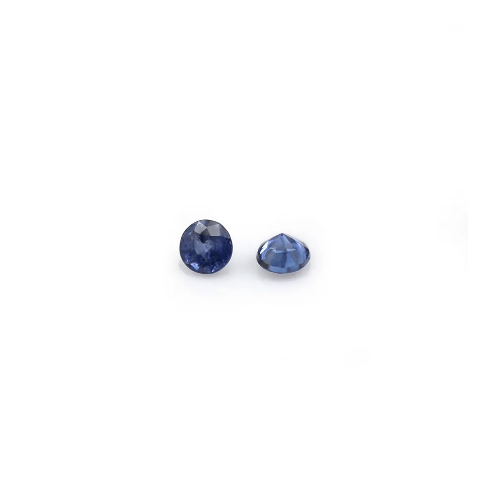 Blue sapphire, crimped, cut in brilliant x 1pc