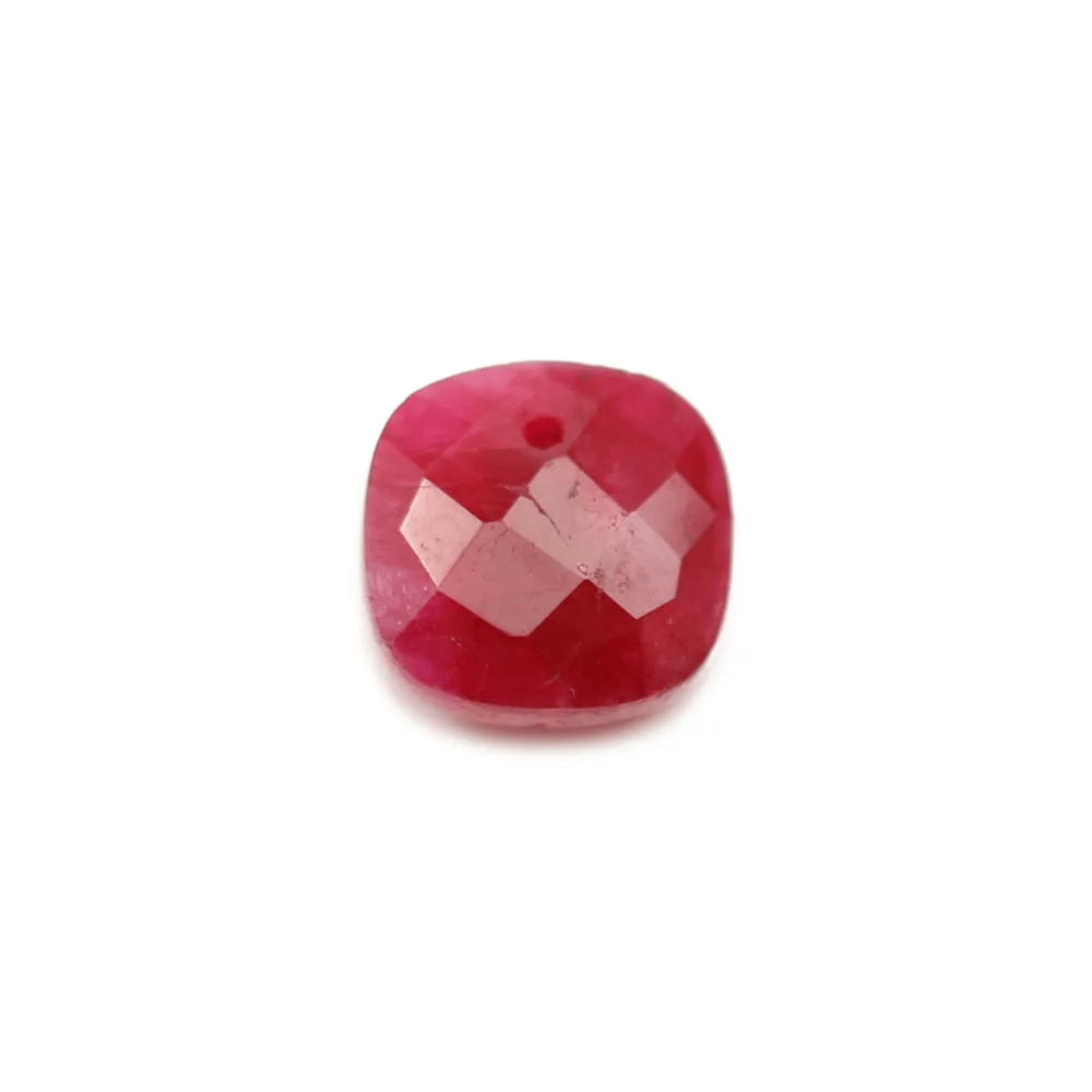 Pendant sillimanite coloured squared faceted 10mm x 1pc