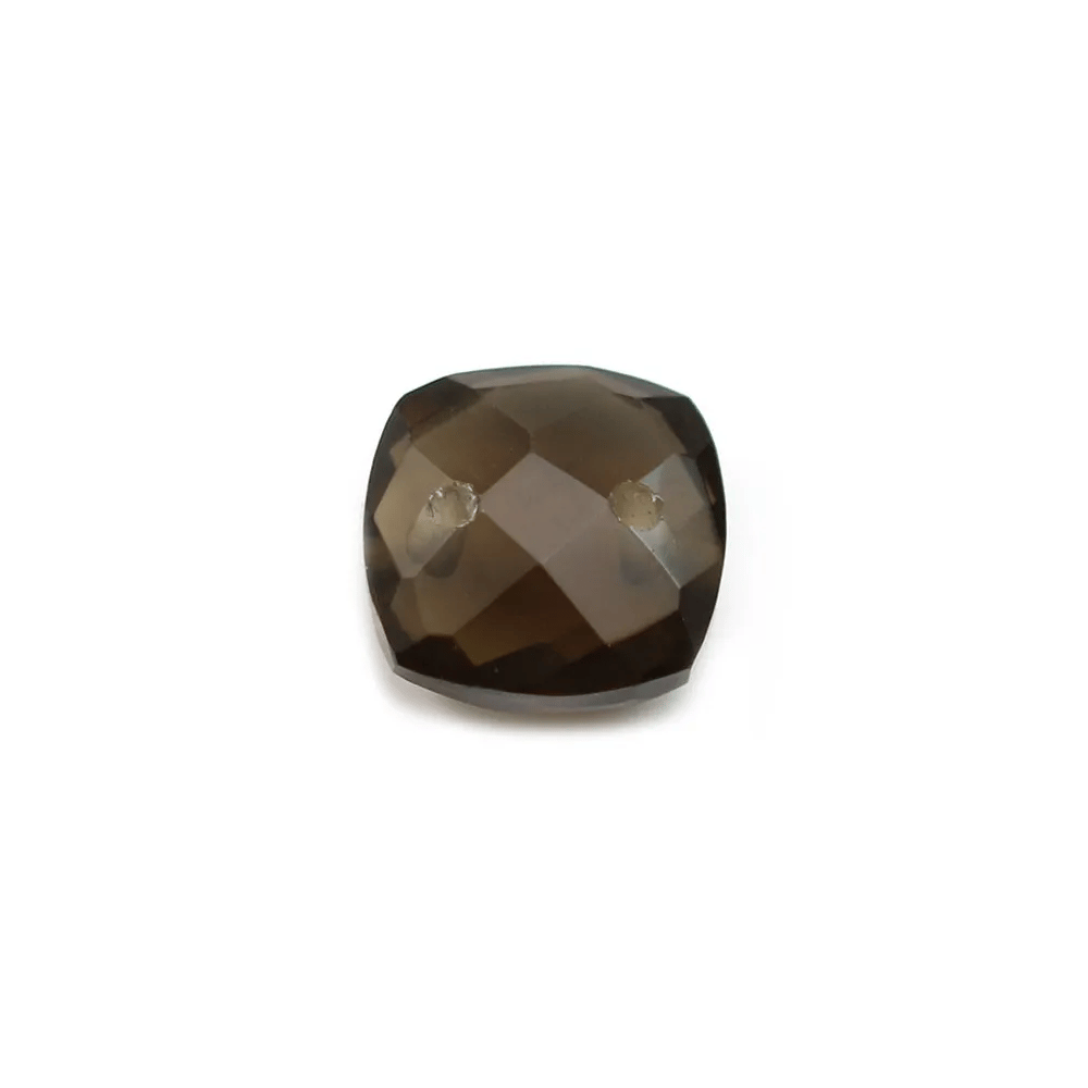 Intercalaire en quartz fumé avec 2 trous 10mm x 1pc