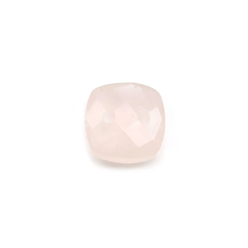 Intercalary in pink quartz with 2 holes 10mm x 1pc