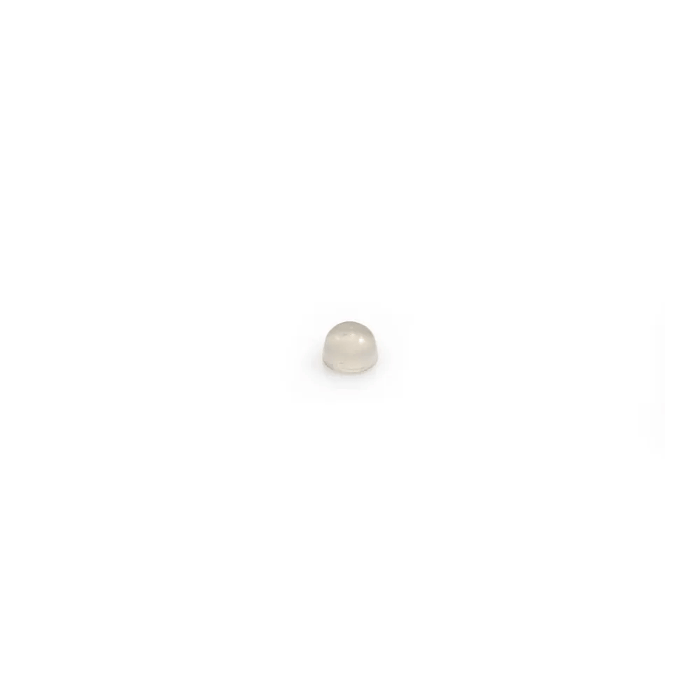 Cabochon d'agate grise, de forme ronde, 2mm x 10 pcs