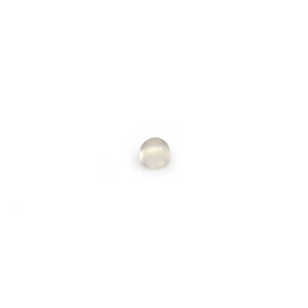 Cabochon d'agate grise, de forme ronde, 3mm x 10 pcs