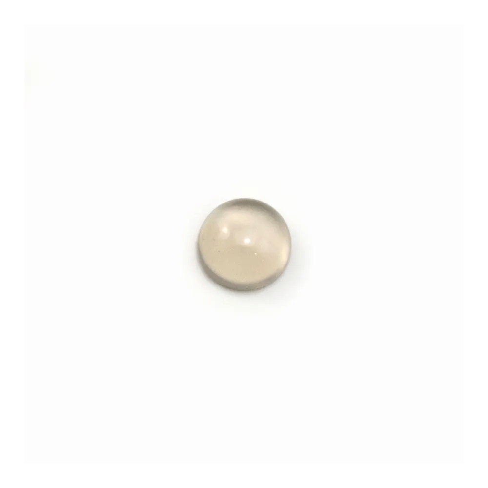 Cabochon d'agate grise, de forme ronde, 6mm x 10 pcs