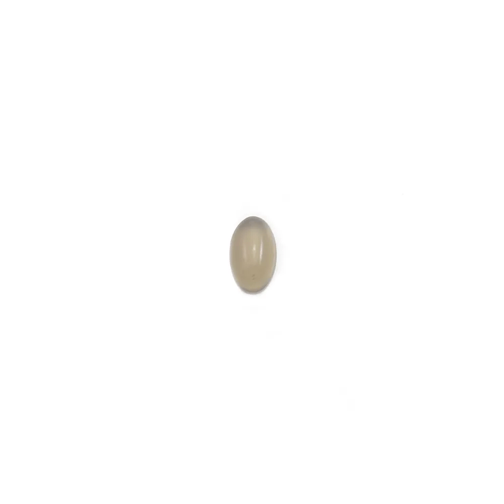 Cabochon d'agate grise, de forme ovale, 3 * 5mm x 10pcs