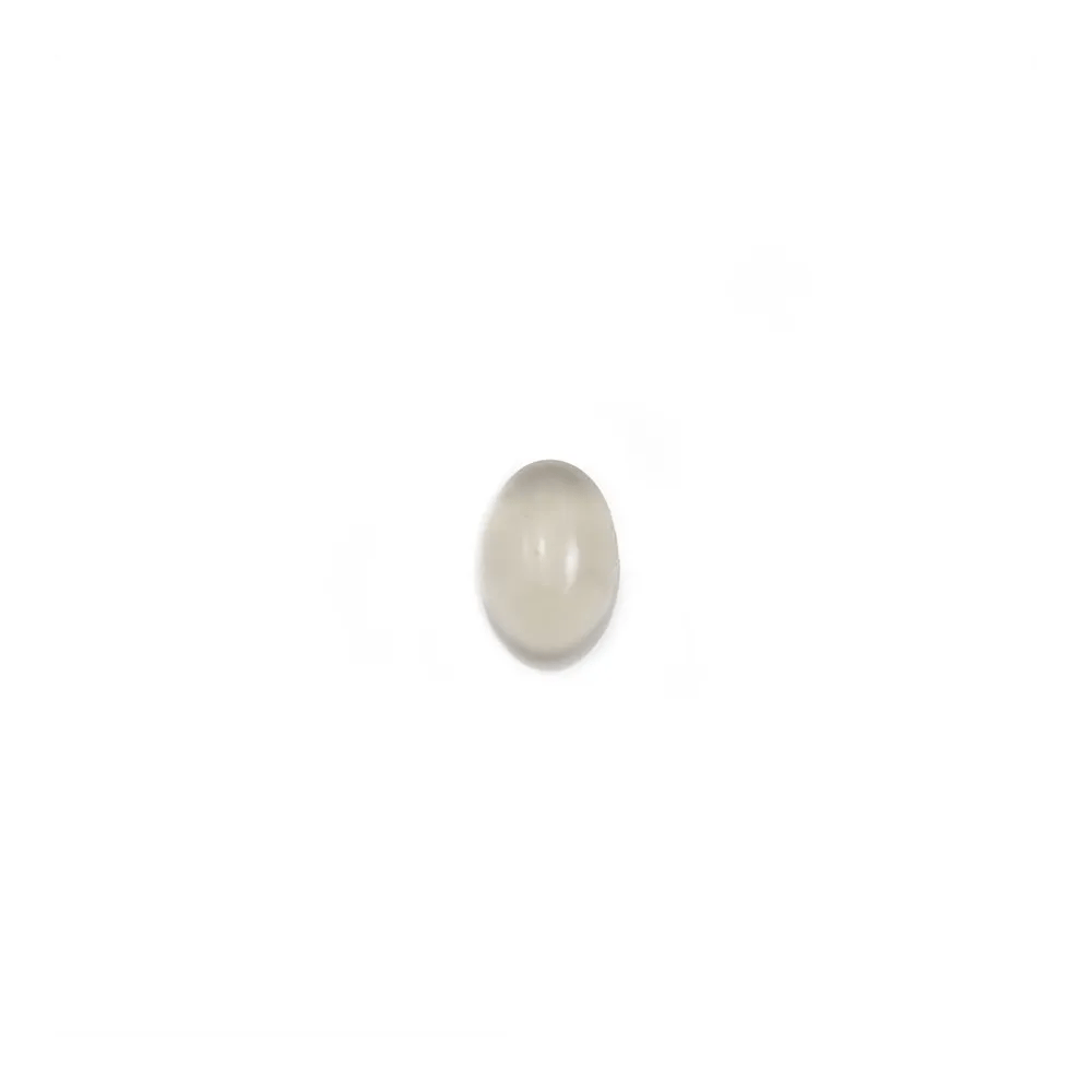 Cabochon of grey agate, in oval shaped, 4 * 6mm x 10pcs