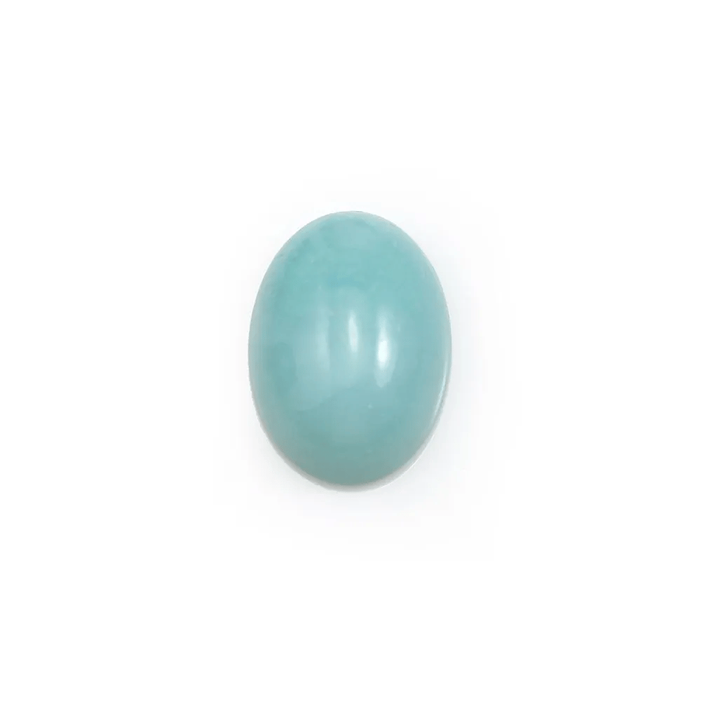 Cabochon amazonite ovale 10x14mm x 1pc