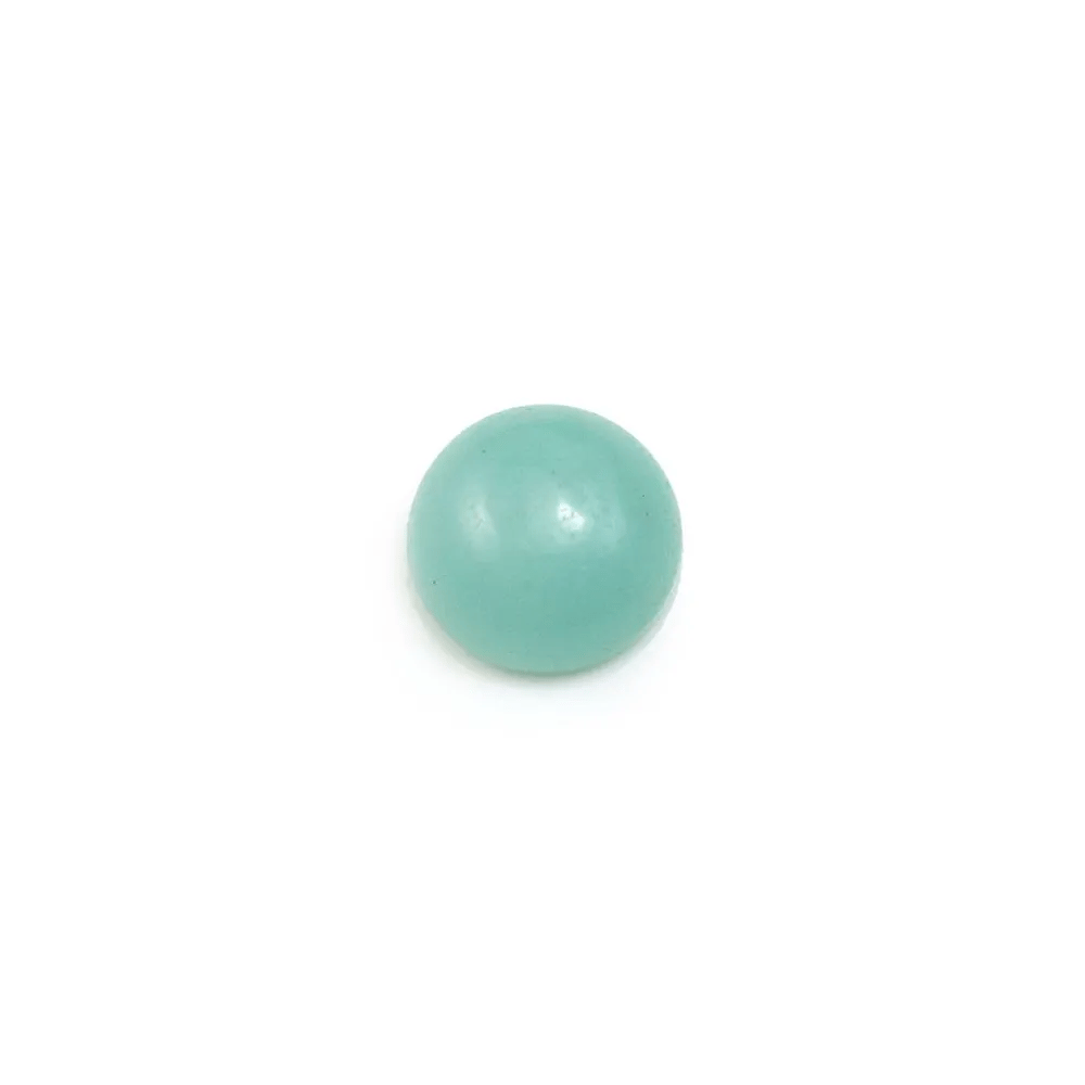 Cabochon amazonite rond 8mm x 4pcs